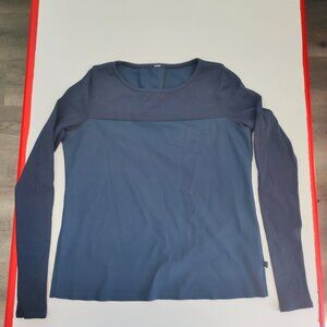 Lululemon Out of This World long sleeve top blue women's 8